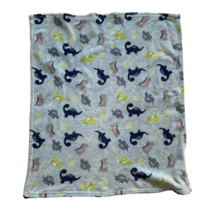 Parents Choice Walmart Dinosaur Blue Baby Blanket Dino Security Lovey Fleece